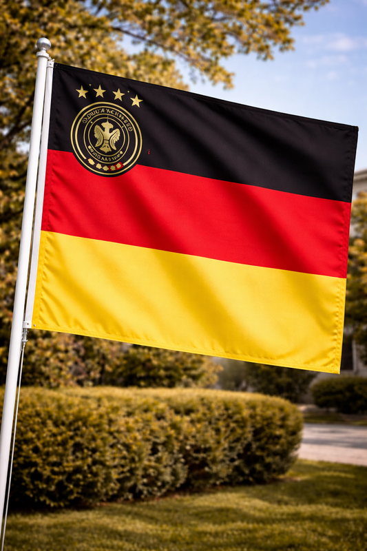 Germany-Inspired Full Size Flag – Black Red Gold Fan Edition Float