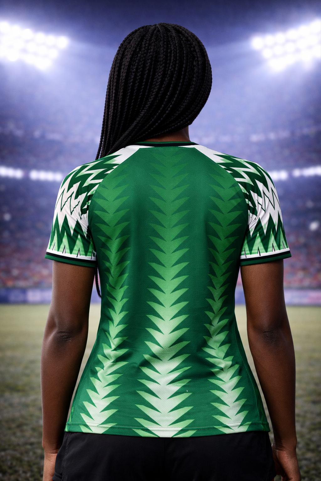 Nigeria-Inspired Football Jersey – Fan Edition Girl Back