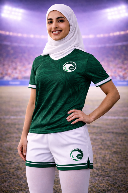 Saudi Arabia-Inspired Women’s Shorts – Fan Edition Front
