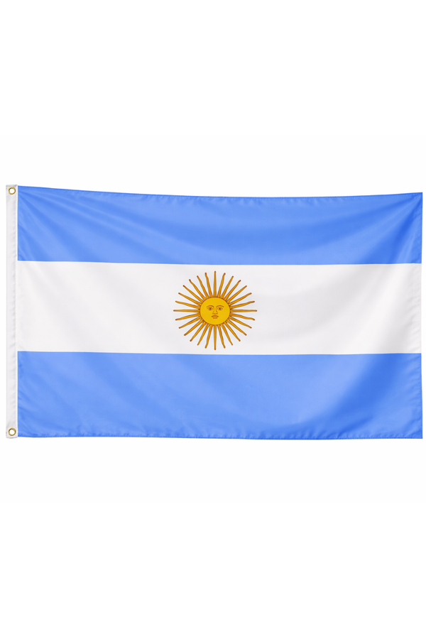 Argentina-Inspired Full Size Flag – Sky Blue & White Fan Edition