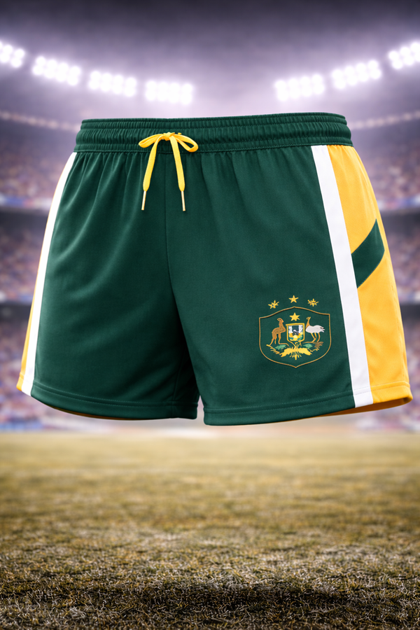 Pantalones cortos de fútbol celestes y blancos para mujer, inspirados en Argentina – Edición para fans