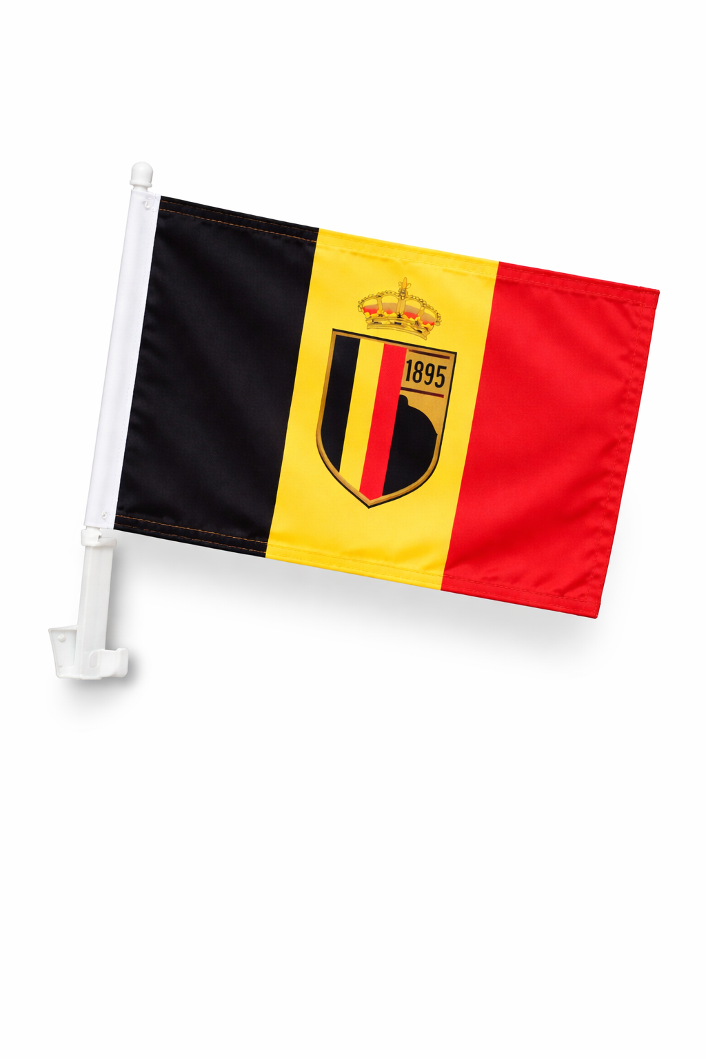 Belgium-Inspired Car Flag – Red, Black & Yellow Fan Edition