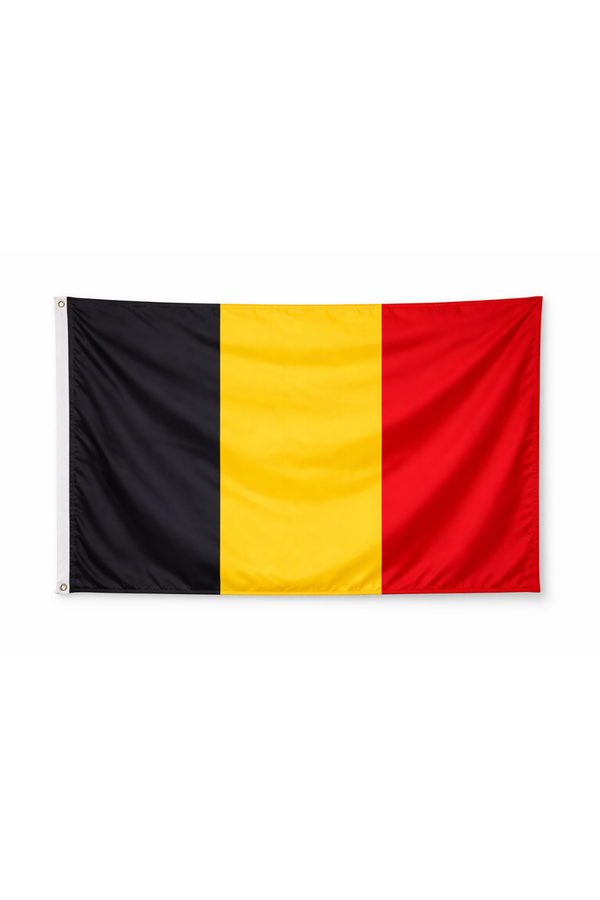 Belgium-Inspired Full Size Flag – Red, Black & Yellow Fan Edition