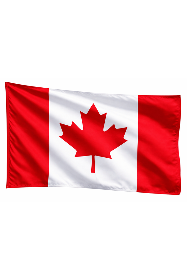 Canada-Inspired Full Size Flag – Red & White Maple Fan Edition