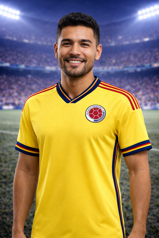 Colombia-Inspired Football Jersey – Fan Edition Man
