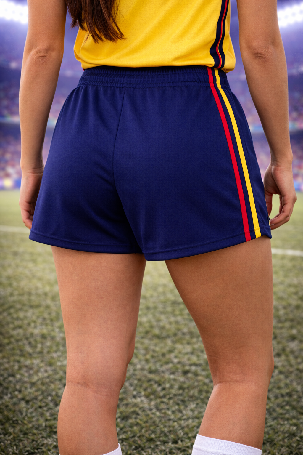 Colombia-Inspired Women’s Shorts – Fan Edition Back