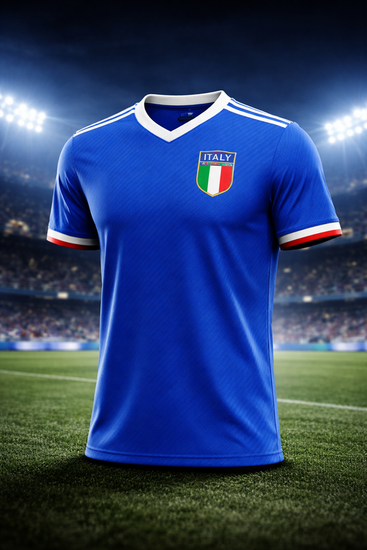 Italy-Inspired Football Jersey – Fan Edition