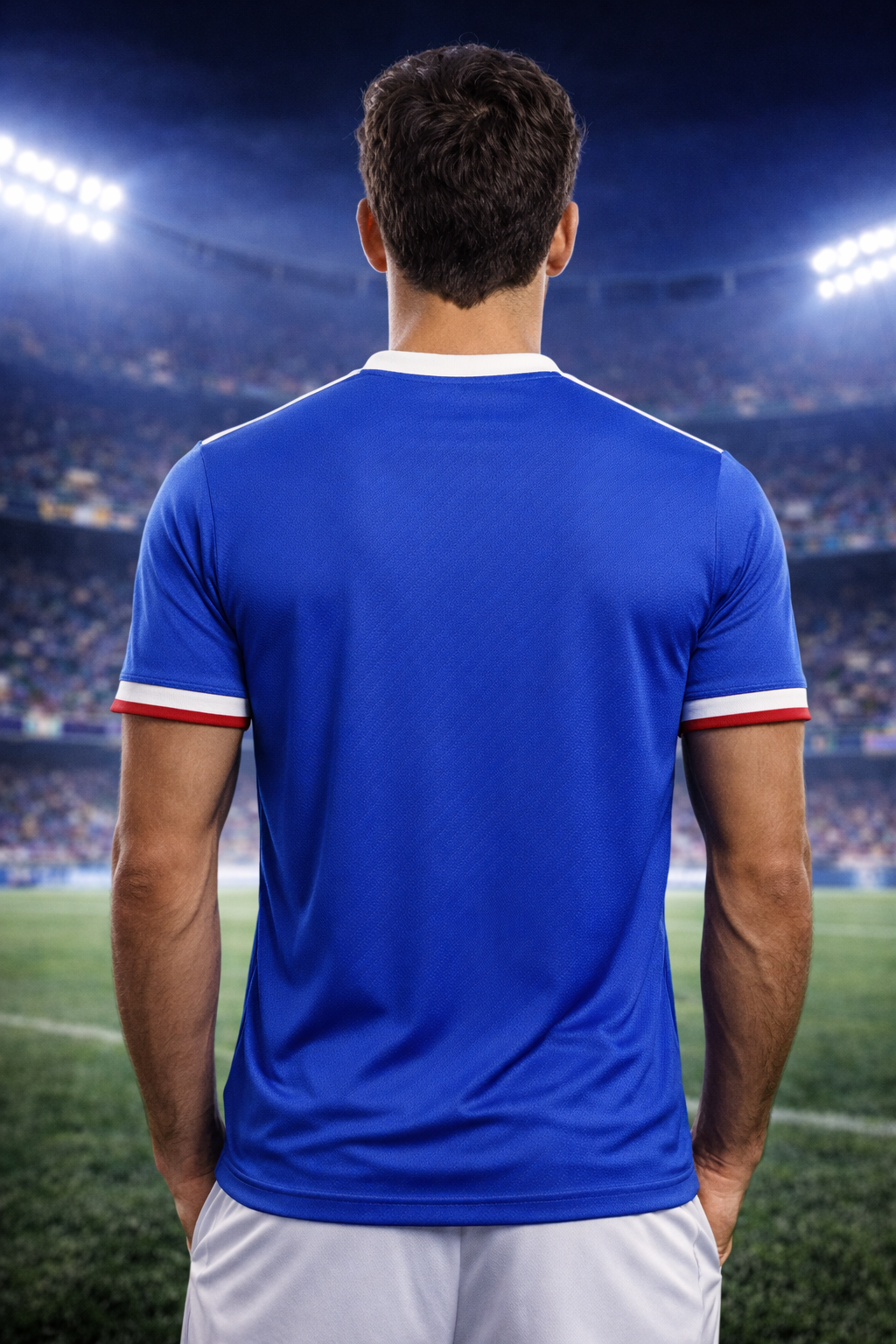 Italy-Inspired Football Jersey – Fan Edition Man Back