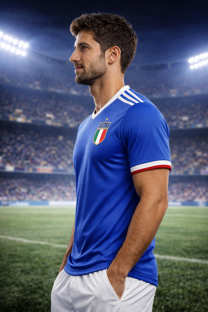 Italy-Inspired Football Jersey – Fan Edition Man Side