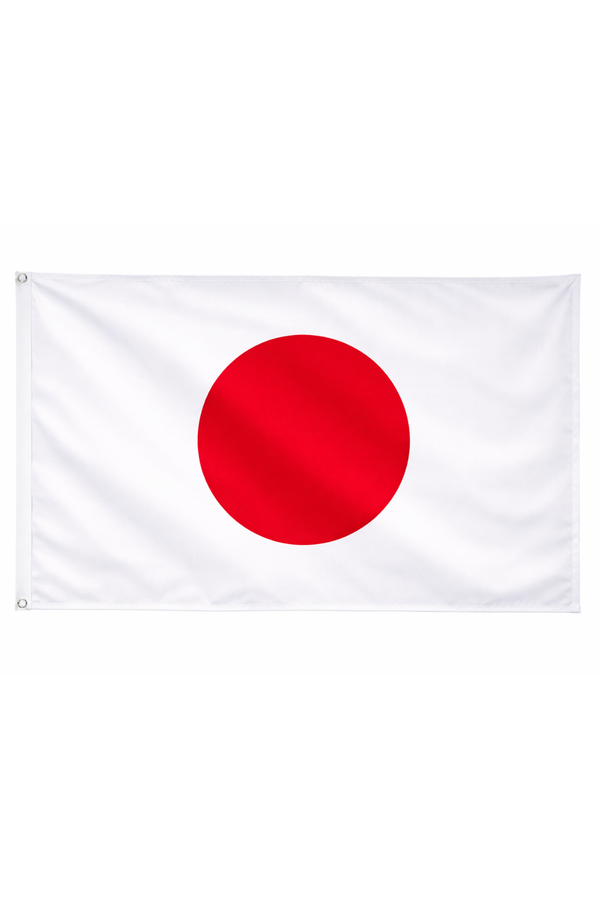 Japan-Inspired Full Size Flag – White Red Fan Edition