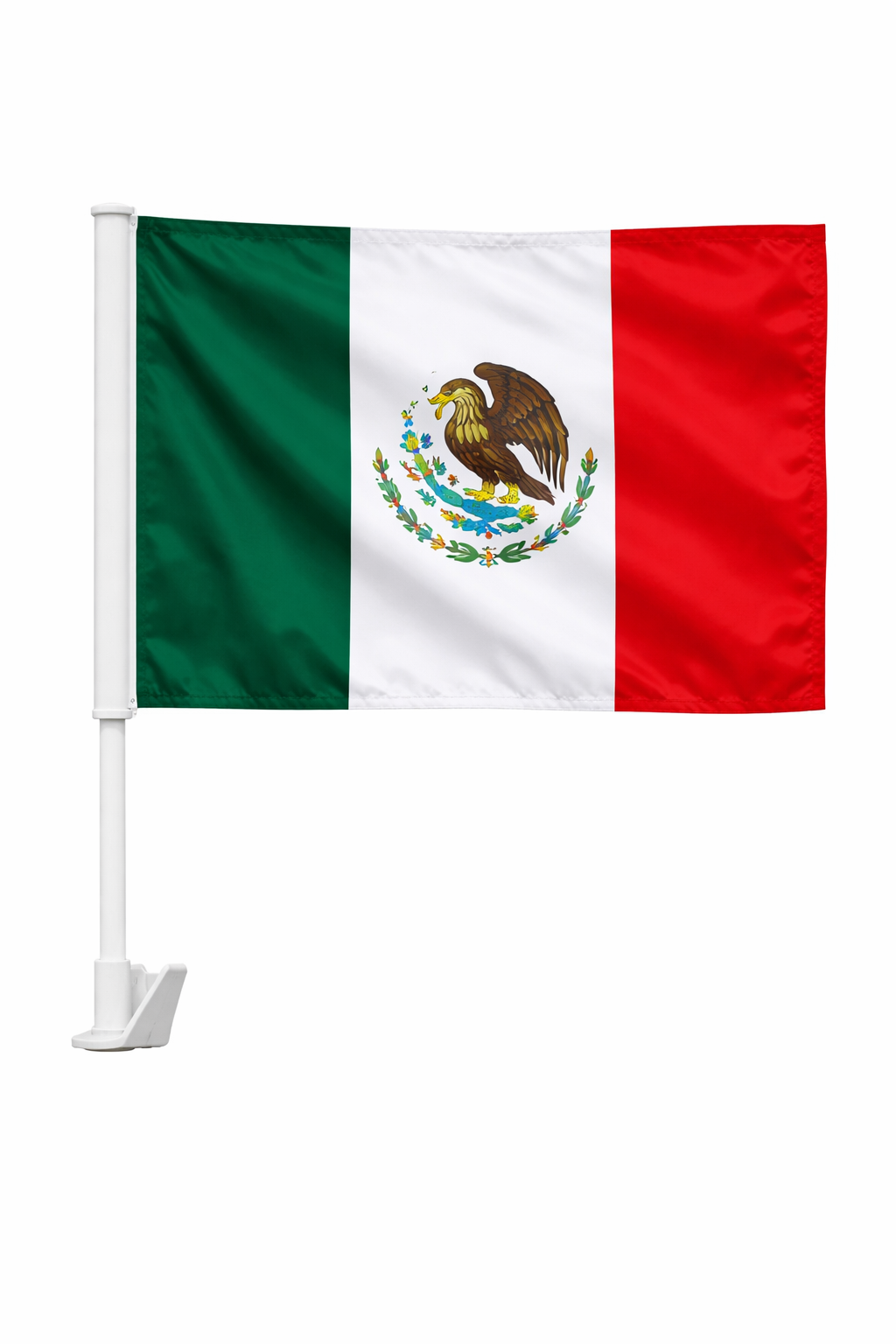 Mexico-Inspired Car Flag – Green, White & Red Fan Edition
