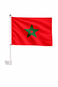 Morocco-Inspired Car Flag – Fan Edition