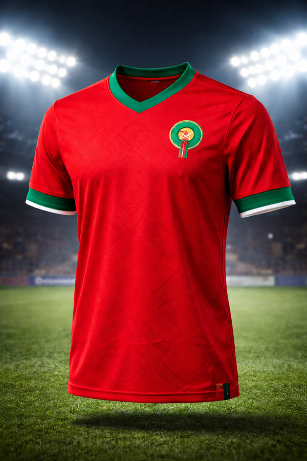 Morocco-Inspired Football Jersey – Fan Edition