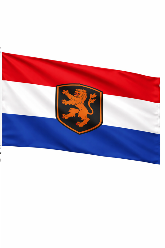 Netherlands-Inspired Full Size Flag – Orange, White & Blue Fan Edition