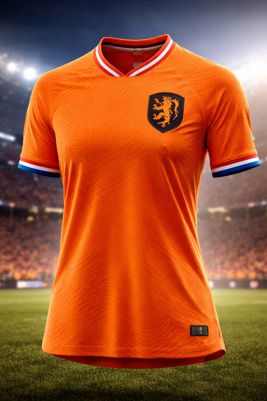 Netherlands-Inspired Orange Football Jersey – Fan Edition