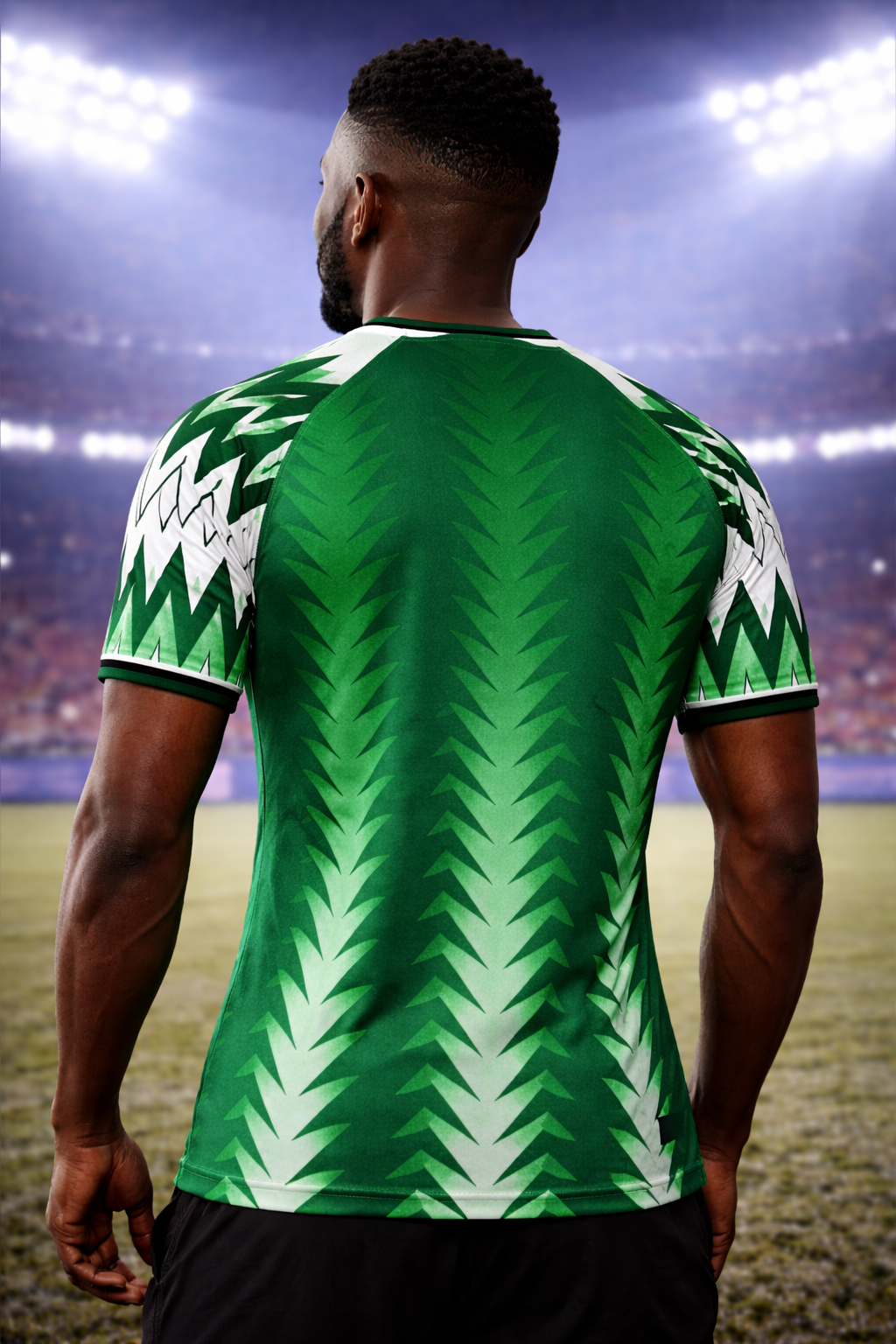 Nigeria-Inspired Football Jersey – Fan Edition Man Back