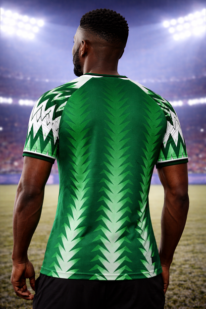 Nigeria-Inspired Football Jersey – Fan Edition Man Back