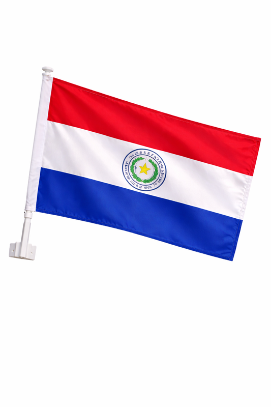 Paraguay-Inspired Car Flag – Fan Edition