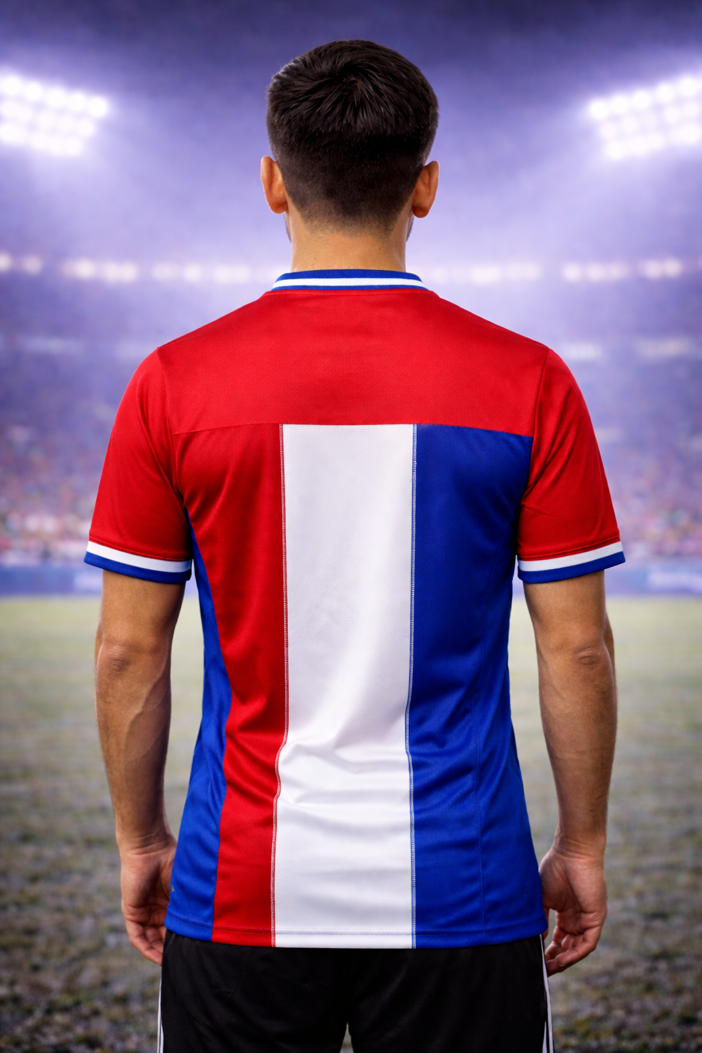 Paraguay-Inspired Football Jersey – Fan Edition Man Back