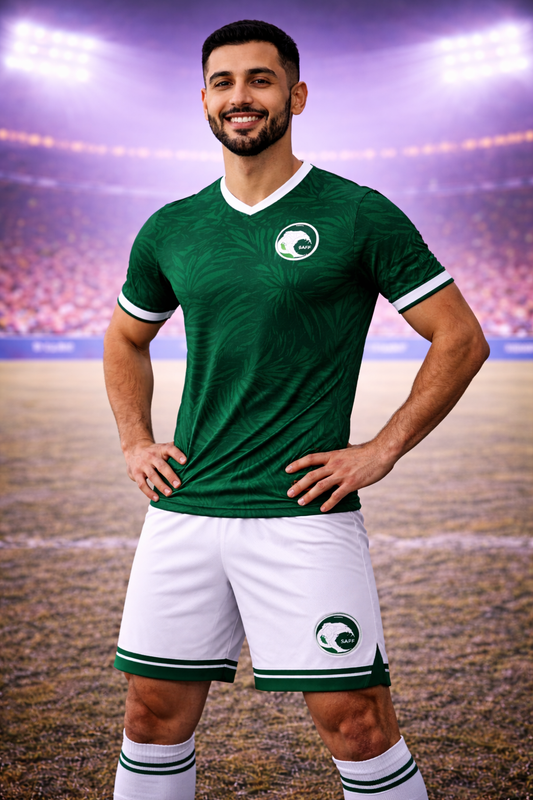 Saudi Arabia-Inspired Men’s Shorts – Fan Edition front